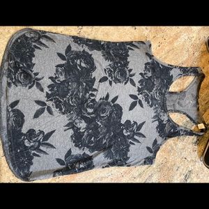 Adidas Climalite Racerback Floral Tank